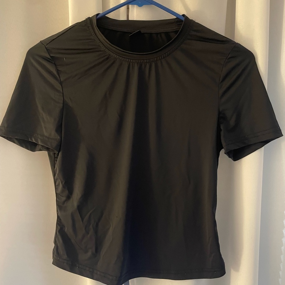 SHEIN Classic Black Short Sleeve Top